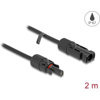 Delock DL4 Solar Cable 4 mm² male to female 2 m black
