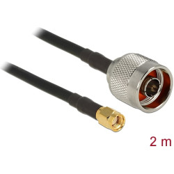 Delock Antenna Cable N Plug > RP-SMA Plug CFD200 2 m Low Loss