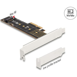 Delock PCI Express x4 Card to 1 x internal NVMe M.2 Key M 110 mm - Low Profile Form Factor