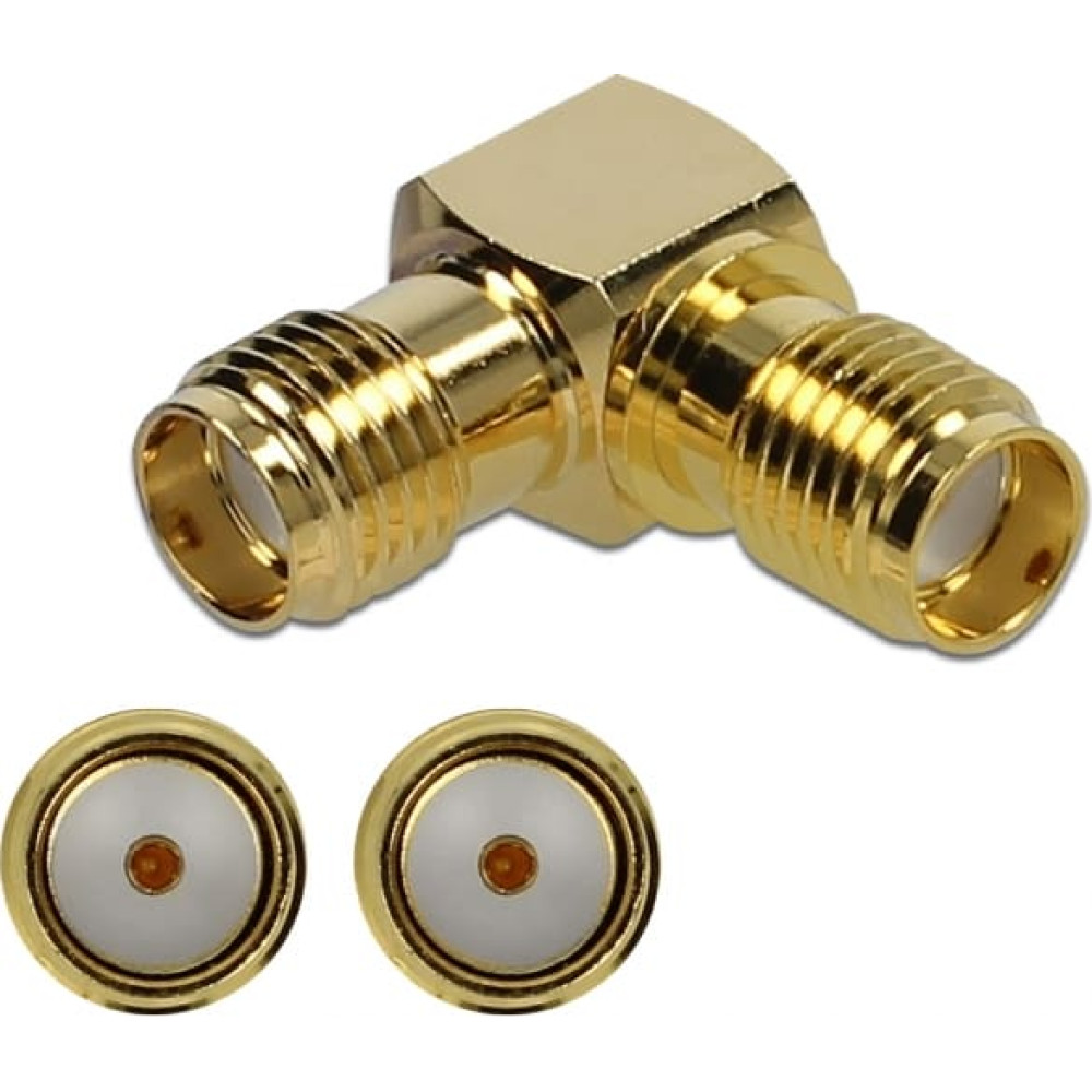 Delock Adapter SMA jack to SMA jack 90° 10 GHz