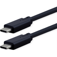 ROLINE Cable USB3.2 Gen2x2, C–C, M/M, 240W, with Emark, black, 1 m