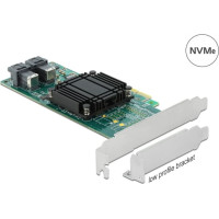 Delock PCI Express x8 Card to 2 x internal SFF-8643 NVMe - Low Profile Form Factor