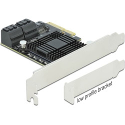 Delock 5 port SATA PCI Express x4 Card - Low Profile Form Factor