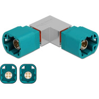 Delock Adapter HSD Z male to HSD Z male angled