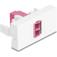 Delock Easy 45 Module LC Duplex female to LC Duplex female white / violet