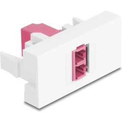 Delock Easy 45 Module LC Duplex female to LC Duplex female white / violet