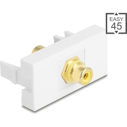 Delock Easy 45 Module RCA female to RCA female gold plated yellow / white
