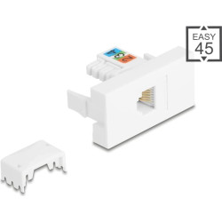 Delock Easy 45 Module RJ12 jack to LSA UTP white