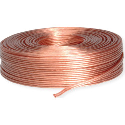 Divers Loudspeaker Cable, transparent, 1.5mm², 100 m roll