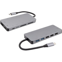 Exsys EX-1221HM USB 3.2 Gen1 C-HUB 11 Ports für Notebook, Matebook und MacBook