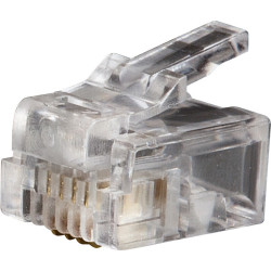 Klein Tools VDV826-601 Modular-Telefonstecker, RJ11, 6P4C, 25 Stück