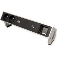 Bachmann DESK2 2xUTE 1xUSB C 60W 1xCM 0.2m GST18 INOX
