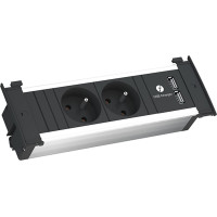 Bachmann KAPSA S 2xUTE 1xUSB Charger power 2.0m CEE7/7