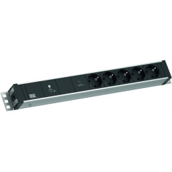 Bachmann 19" 1.5U 5xCEE7/3 1xGVS-Plus 2.0m CEE7/7