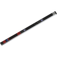 Bachmann BN0500 19" PDU 1U 18xC13 3x earthing contact, power measurement, connection CEE 3x 16A, red