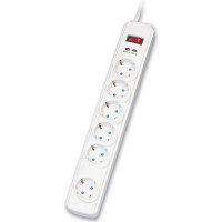 Roline Power Strip, 6-way, Surge Protection