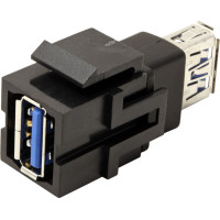 Bachmann Keystone USB 3.0 coupler type A/A, black