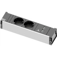Bachmann CONI 2x earthing contact 1x USB Charger