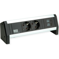 Bachmann DESK 2xprotective contact 1xUSB A&C, USB Charger 22W Charger, GST18