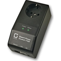 Gude 11051 EPC NET IP-Fernschaltsteckdose, Schutzkontakt, Sensorport, Messung