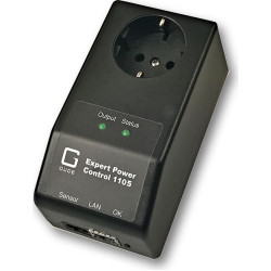 Gude 11051 EPC NET IP-Fernschaltsteckdose, Schutzkontakt, Sensorport, Messung