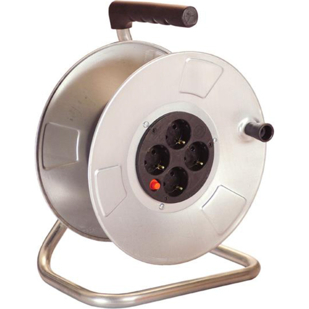 Bachmann cable reel 4-way empty, without cable, sheet steel