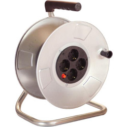 Bachmann cable reel 4-way empty, without cable, sheet steel