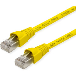 Telegärtner TELEGÄRTNER RJ45 Patch Cord S/FTP, Cat.6A, LSZH, yellow, 2.5 m