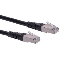 Roline S/FTP (PiMF) Patch Cord, Cat.6 (Class E), black, 10 m