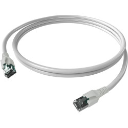 Easylan FlexBoot Patch Cable Cat.6A, S/FTP, white, 0.5 m