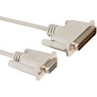 ROLINE Modem Cable, DB9 F - DB25 M, 1.8 m