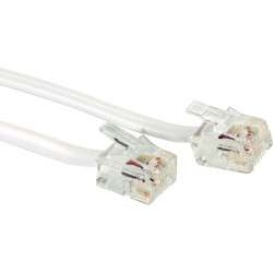 Value Secomp RJ-12 Cable, 6P4C, grey, 6 m