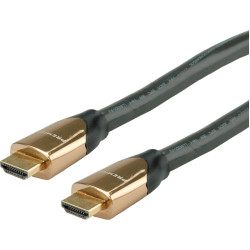 Roline PREMIUM HDMI Ultra HD Cable + Ethernet, M/M, black, 7.5 m