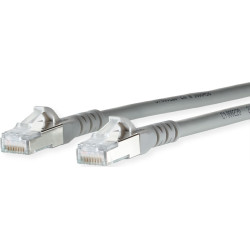 Metz Connect Patchkabel Cat.6A AWG 26, LSOH, grau, 1 m