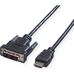 Value DVI Cable, DVI (18+1) - HDMI, M/M, 1.0 m