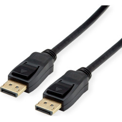 VALUE DisplayPort Cable, v1.4, DP-DP, M/M, black, 1.5 m