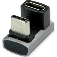 Roline Adapter, USB4 Gen 3x2, Aluminum, 360°, Type C, M/F, silver