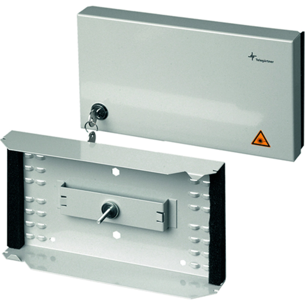 Telegärtner TELEGÄRTNER FO Compact Splice Box, 265x150x55 mm, RAL 7035
