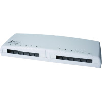 Telegärtner TELEGÄRTNER  MPD12 uneqp TH35/AP alpwt, 12 ports, mounting onto mounting rail TH35 without adaptor