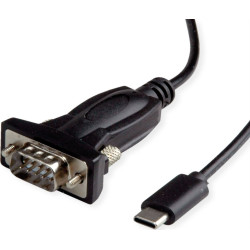 Value Converter Cable USB Type C to Serial, black, 1.8 m