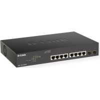 D-Link DGS-1100-10MPV2 tīkla pārslēgs Vadīts L2 Gigabit Ethernet (10/100/1000) Power over Ethernet (PoE) 1U Melns