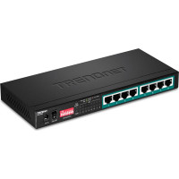Trendnet Switch 8-port Gbit PoE+ long range 200m 65W Metal