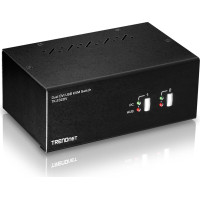 Trendnet KVM 2-Port DVI USB Switch mit Audio USB 2.0 Hub