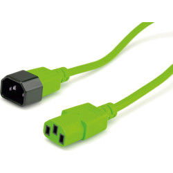 Roline Monitor Power Cable, IEC 320 C14 - C13, green, 1.8 m