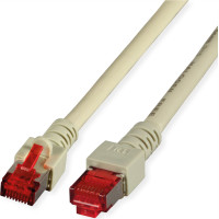 Divers S/FTP Patch Cord Cat.6 (Class E), halogen-free, grey, 20 m