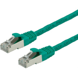Value S/FTP Patch Cord Cat.6 (Class E), halogen-free, green, 0.5 m