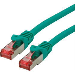 Roline S/FTP Patch Cord Cat.6 Component Level, LSOH, green, 1 m