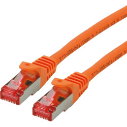 ROLINE S/FTP Patch Cord Cat.6 Component Level, LSOH, orange, 1.0 m
