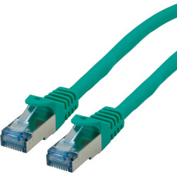 Roline S/FTP Patch Cord Cat.6A, Component Level, LSOH, green, 10.0 m
