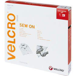 Velcro ® Klettband zum Aufnähen, Haken & Flausch 20mm x 10m Rot